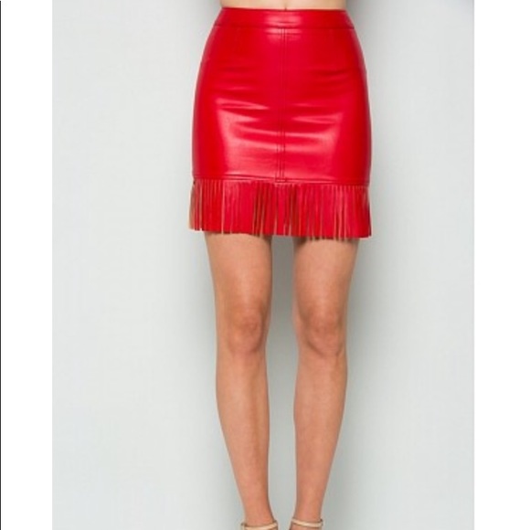Dresses & Skirts - Sexy Red Mini Skirt